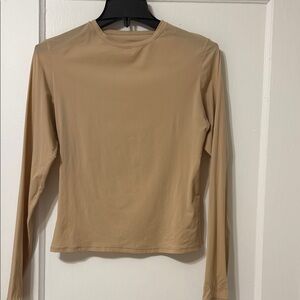 SKIMS Long Sleeve Top in Tan